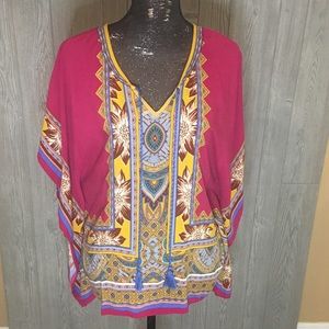 Peachpuff Boho Tunic Swimsuit Coverup Size M